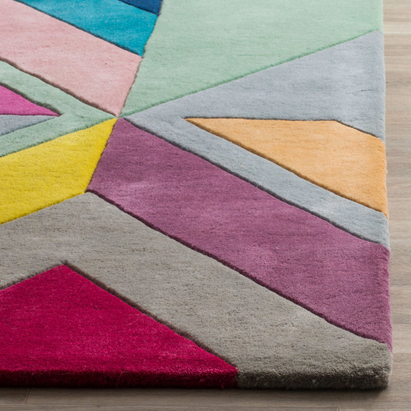 Fifth Avenue Hand-Tufted Gray/Yellow Area Rug, Rectangle 10' x 14'