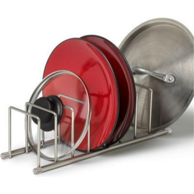 Kitchen Bakeware Organizer Rack – Plate, Lid, Cutting Board & Cookware Storage Holder