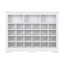 Armoire pour 24 chaussures, blanc moderne et compartiment fait de panneaux de particules - utilisation polyvalente à la maison