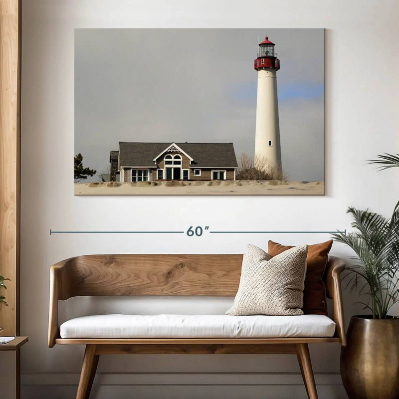 Cape may lighthouse Aletra, H 34 po x l 51 po