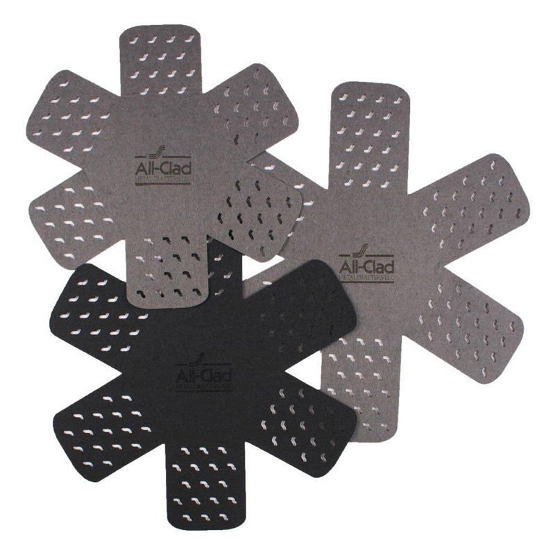 All-Clad Black and Gray Polyester Cookware Protectors Set