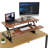 Mount-It Standing Desk Converter with 38" Desktop, Brown