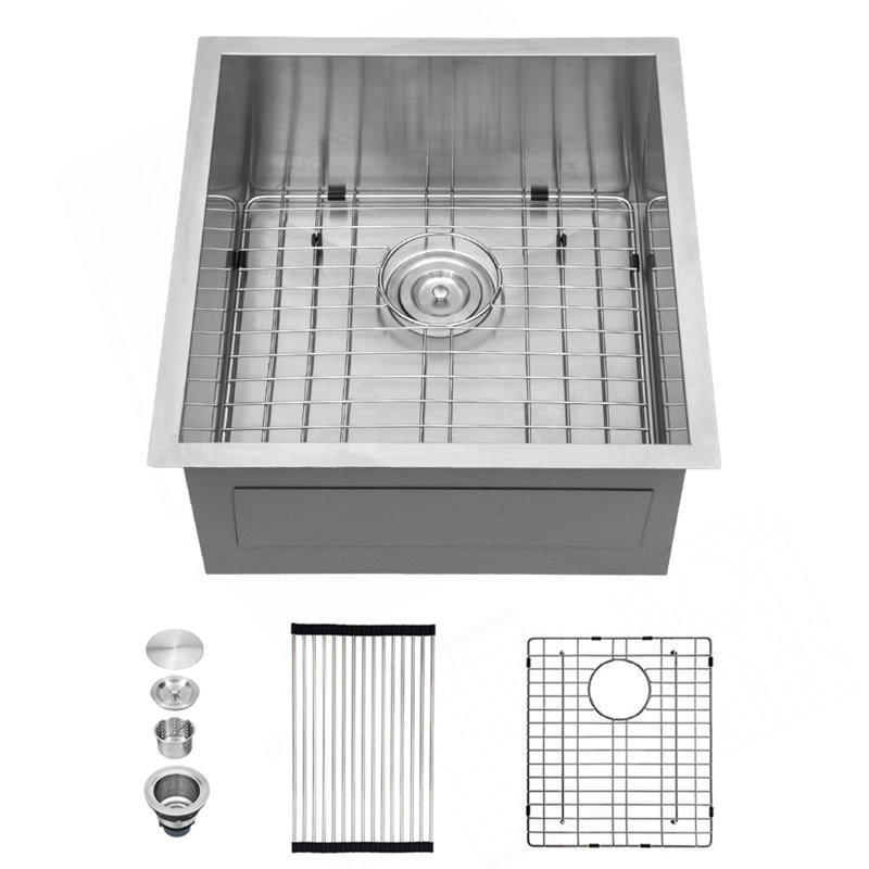 13 Inch Undermount Sink - 13" X 15" X 9" Undermount Stainless Steel Kitchen Sink 16 Gauge 9 Inch Deep Single Bowl Kitchen Sink Basin