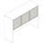 Wall-Mount Hutch Frosted Glass Door-106462763