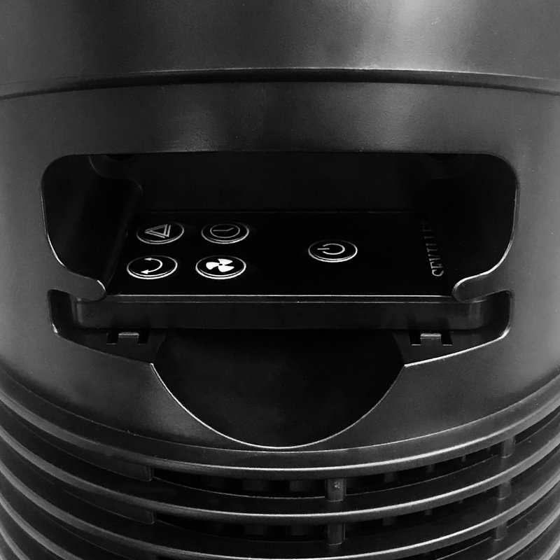 UltraSlimline Black Oscillating Tower Fan Combo with Remote Control