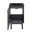 Ensemble de meuble-lavabo autoportant en chêne noir avec plateau noir 18 po Classe-677758094-688874225
