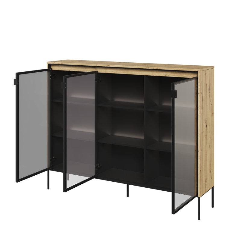 Amerion Console, Oak Artisan/Black