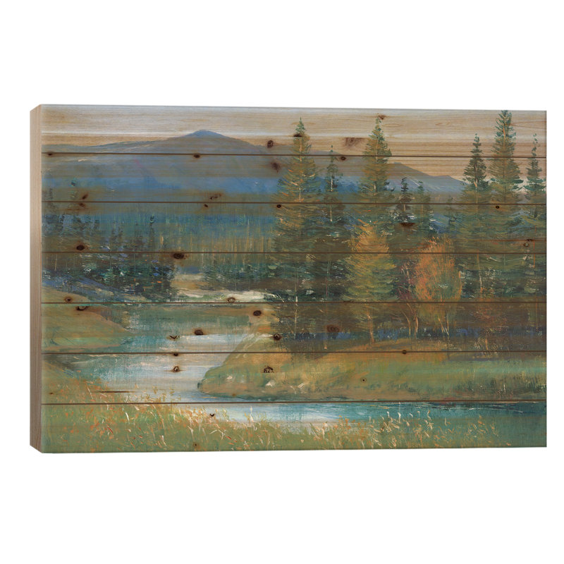 Trout Stream II, H 18 po x l 26 po x P 1,5 po
