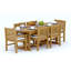 Devon Outdoor - Piece Teak Dining Set-1797104100