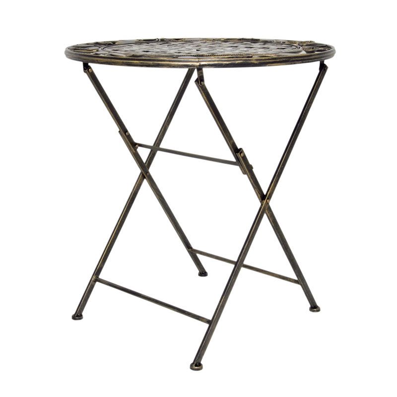 Galli Round Metal Folding Outdoor Bistro Table , 70cm cm W 70cm cm D