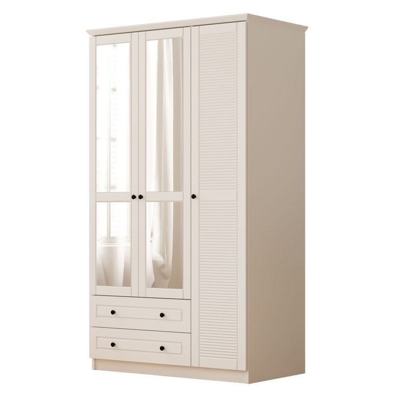Kaylah 3 Door Manufactured Wood Wardrobe