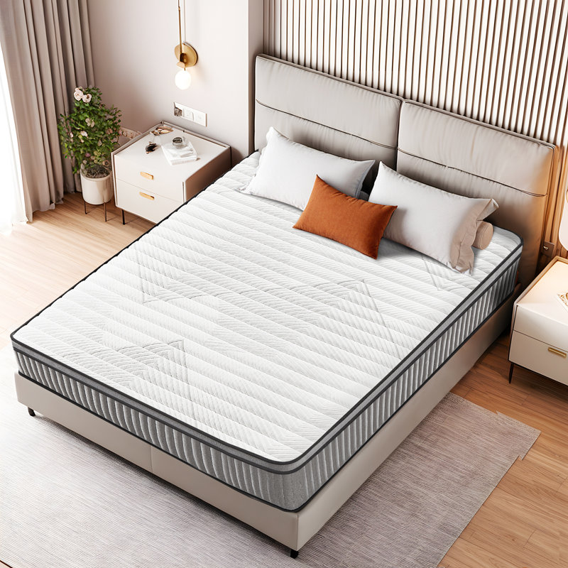 Matelas hybride en mousse à refroidissement moyen avec gel Meomory, Lit double, 12"