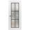 Poignées de porte françaises solides pré-suspendues | Verre givré Planum 2122 | Poignée simple à panneau régulier | Portes de salle de bain robustes