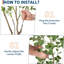 Arbre d'eucalyptus artificiel en pot avec des feuilles de dollar argentées pour un décor moderne de bureau à domicile