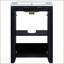 Meuble-lavabo de 48 po de style rétro avec deux lavabos, beaucoup de rangement et des portes à fermeture douce pour un design élégant et fonctionnel