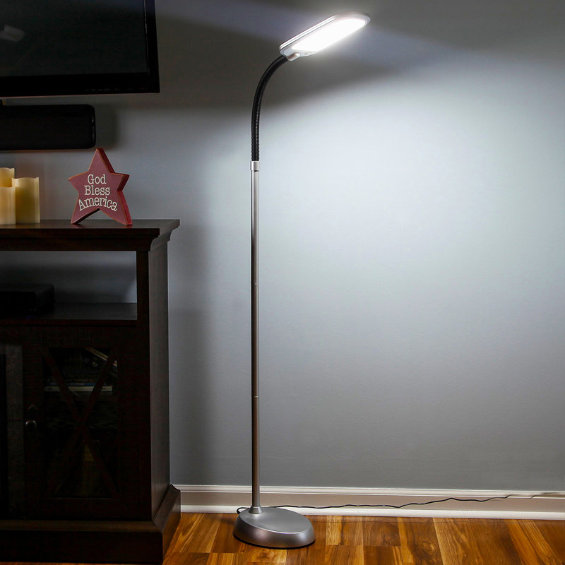 ArcLitespan Kids 55" Adjustable Silver LED Floor Lamp