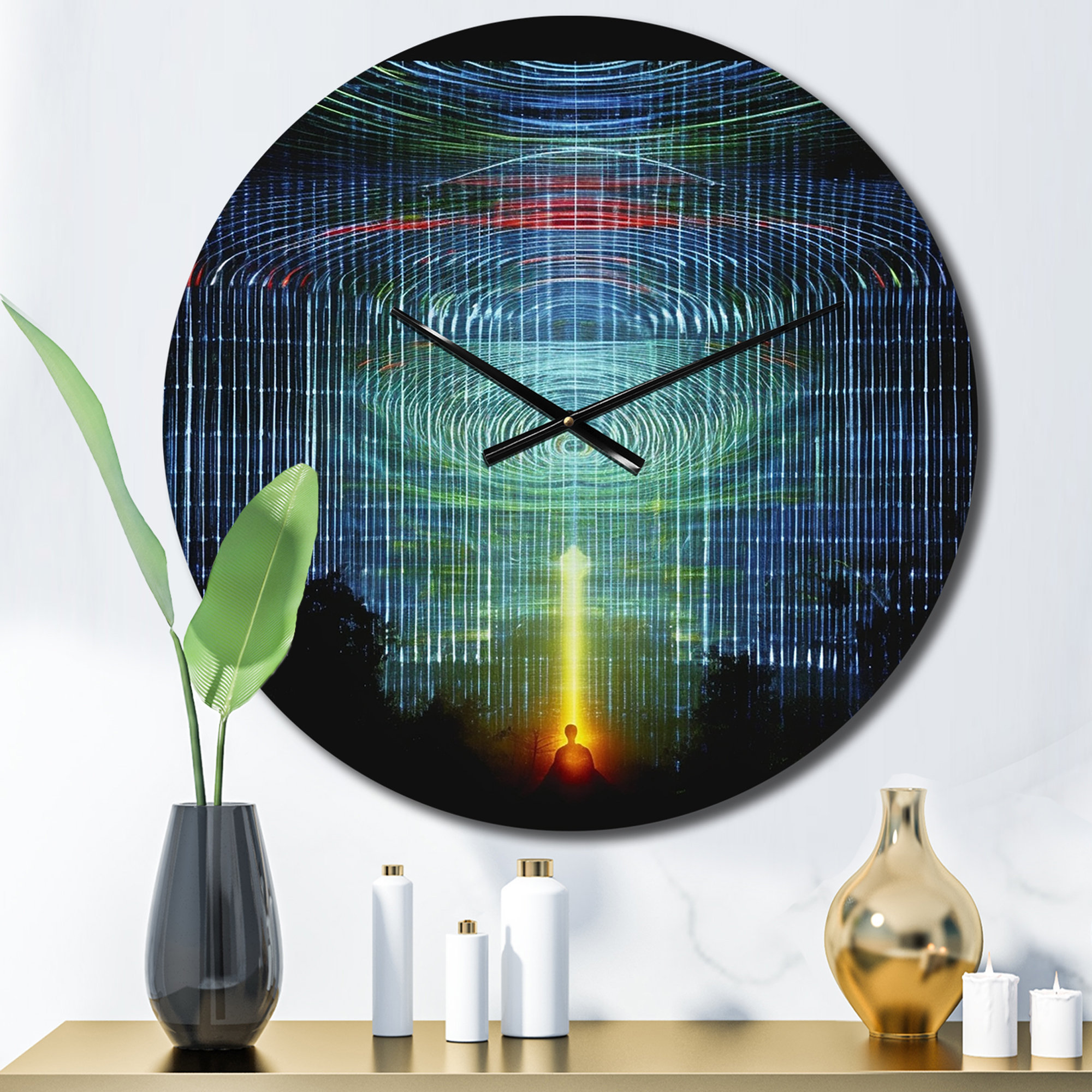 DesignArt Metal Wall Clock | Wayfair