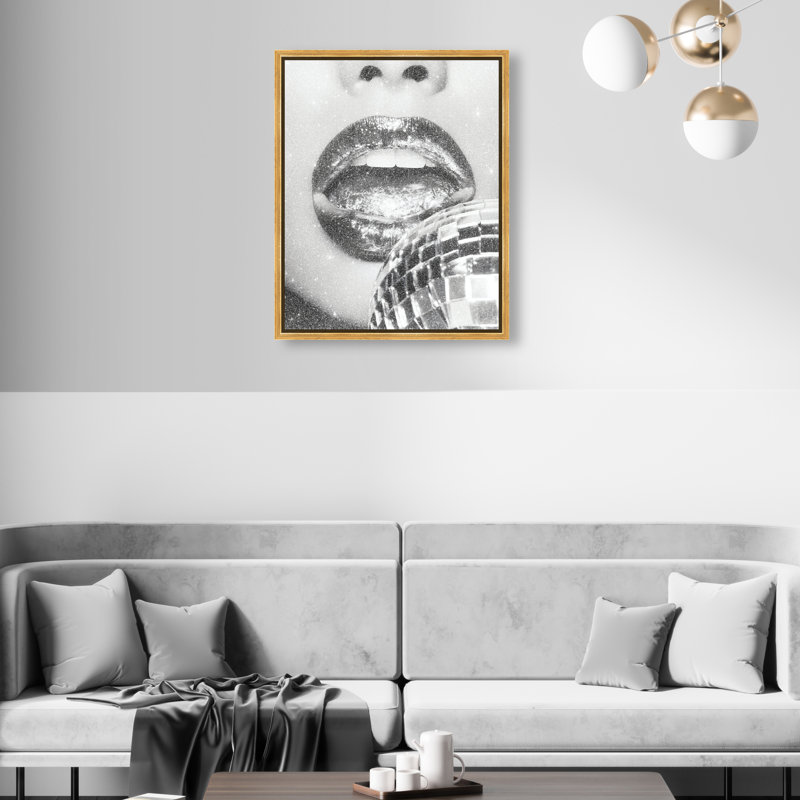 Platinum Gloss Print by Oliver Gal, 46"H x 37"W, Gold Floater Frame
