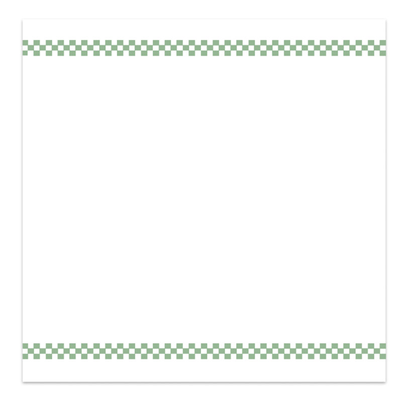 Signature Collection Black Check Shower Curtain, Sage Checkered