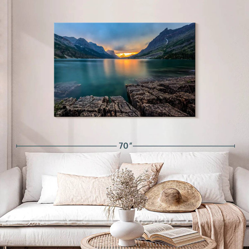 Alvord St Mary Lake Montana, H 30 po x l 45 po