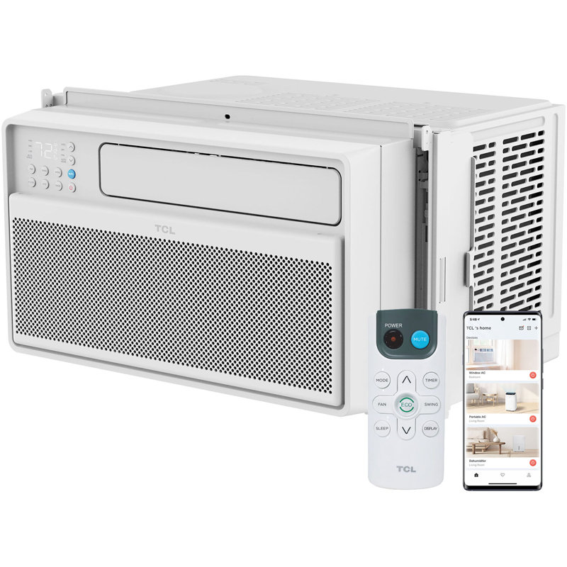 TCL 10,000 BTU White Smart Inverter Window Air Conditioner