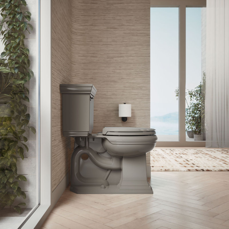 Cachet® Quiet-close™ Round-front Toilet Seat, Cashmere, Ready Latch