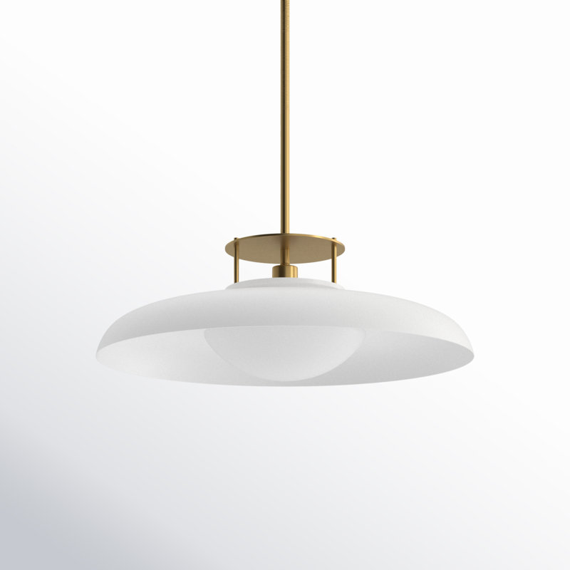 Chessa 1-Light Pendant in White, White, White