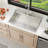 33" L x 22" W Drop-In Kitchen Sink Single Bowl Stainless Steel Kitchen Sink with Ledge Workstation
