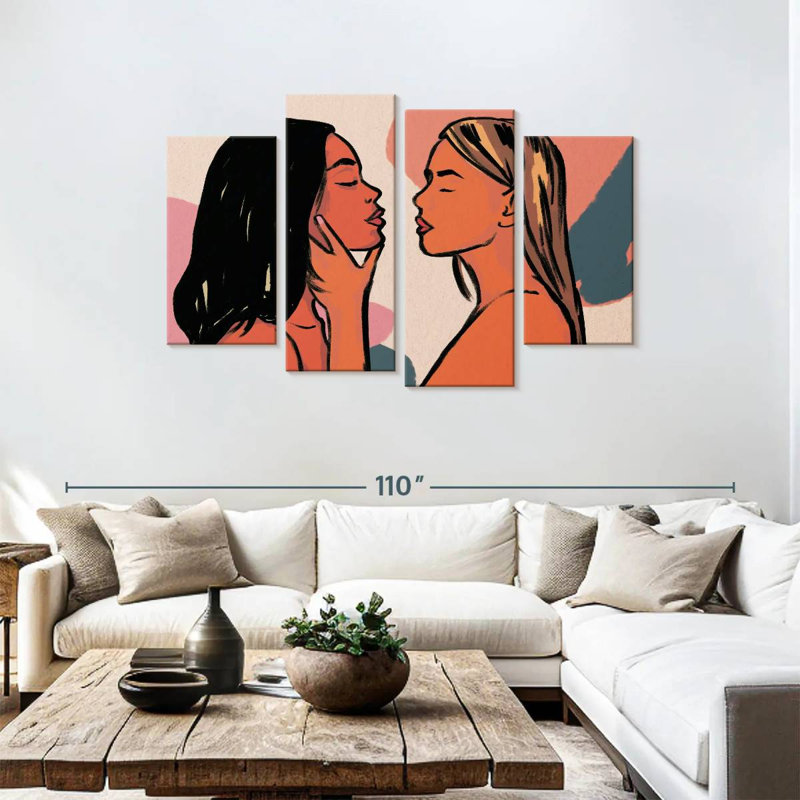Affaire de filles, H 48 po x l 75 po