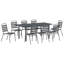 8 - Person Patio Dining Set Rectangular Table-1081994609