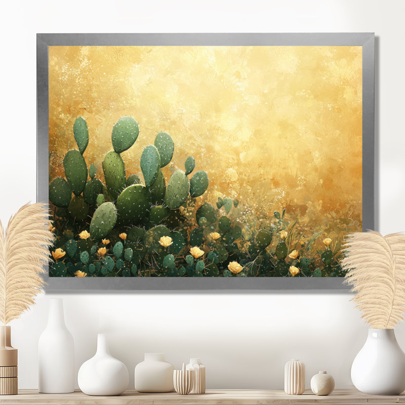 Kohei - Floral Wall Art, H 34 po x l 44 po, Picture Framed, Argent argent