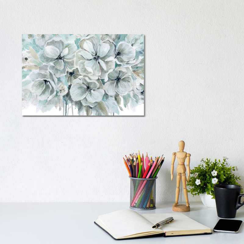 Teal Harmony I 1 Piece Painting on Canvas, 20.32 cm H x 30.48 cm W, Wrapped Canvas