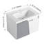 Meuble-lavabo mural 24 po avec lavabo, pour petite salle de bain