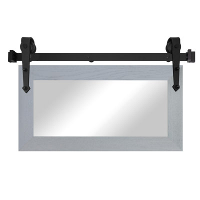 Manoil Solid Wood Rectangle Mirror