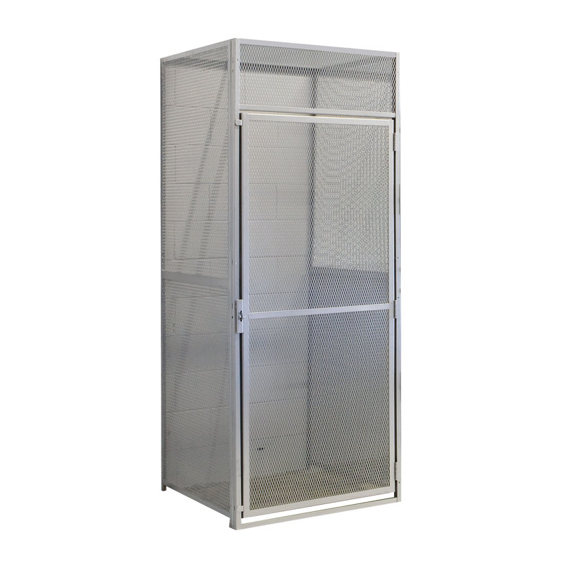 Gray Single Tier Adjustable Shelving Storage Locker