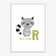 Alphabet Animals, R Is For Raccoon - Art Prints