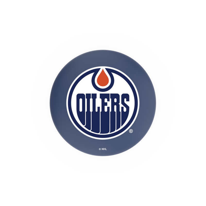 NHL 25" Swivel Bar Stool with Cushion, Edmonton Oilers, 30"