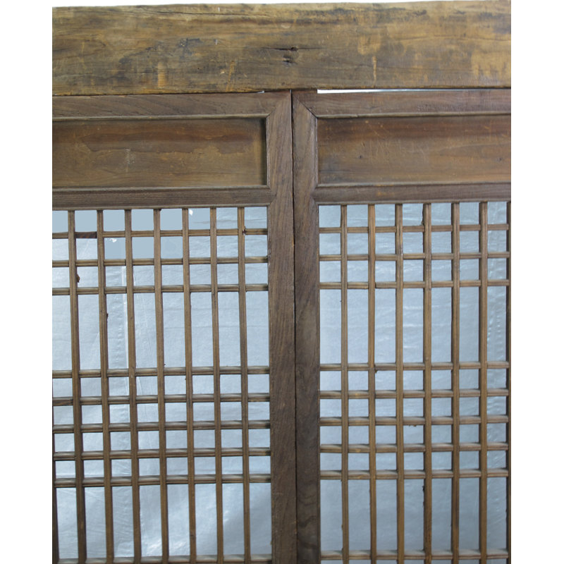 Asian Classic Stained Wood Pivot Window