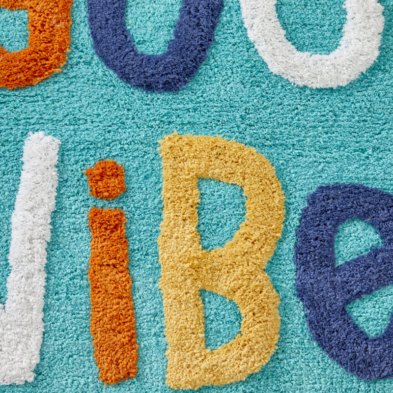 Good Vibes Cotton Bath Rug