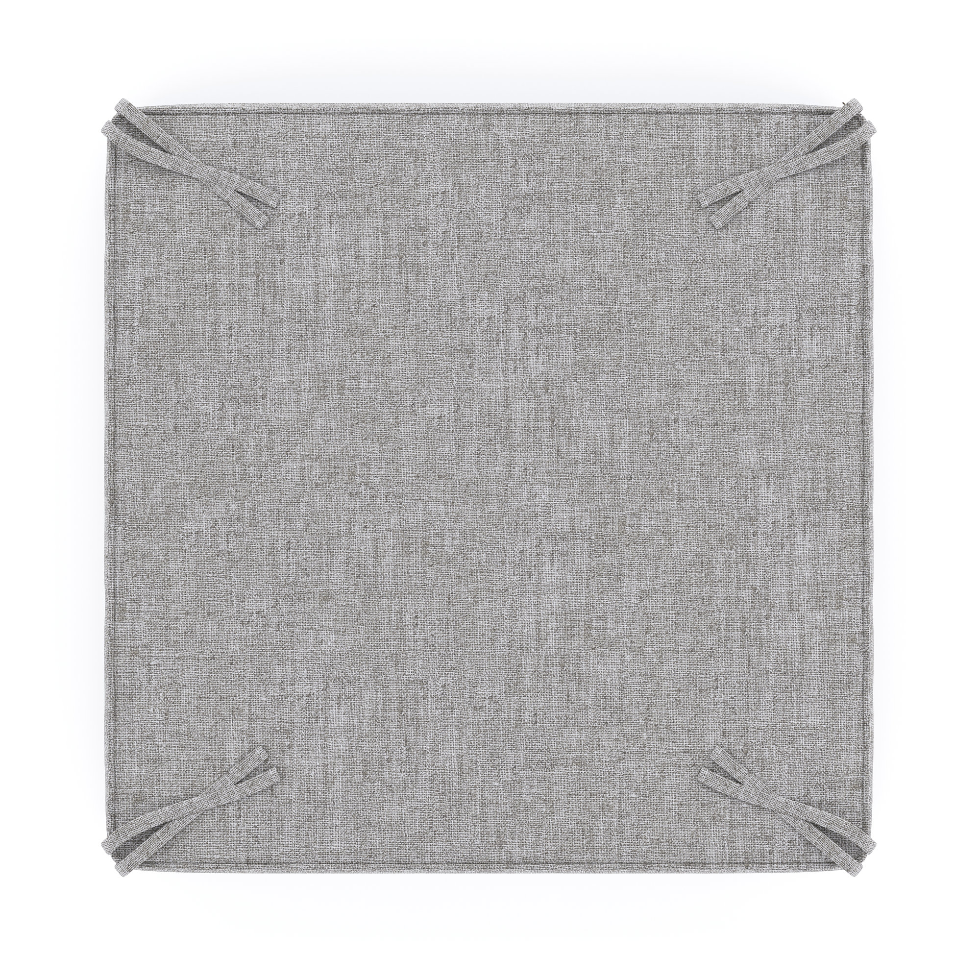 Sunbrella Outdoor Ottoman Cushion, Canvas Granite Sunbrella® Canvas