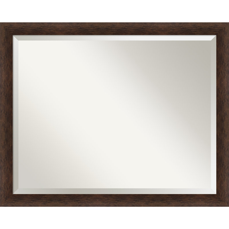 Halayah Solid Wood Wall Mirror, 25" x 31", Rectangle