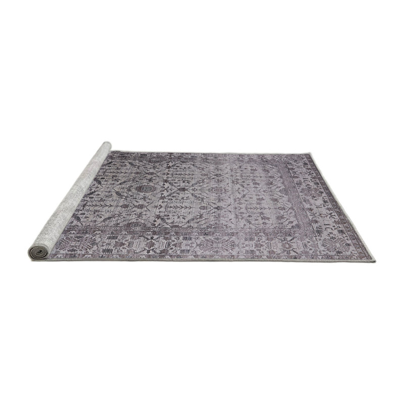 Tapis 100% Mid-Century moderne lavable à la machine 2092, Rond 3 pi