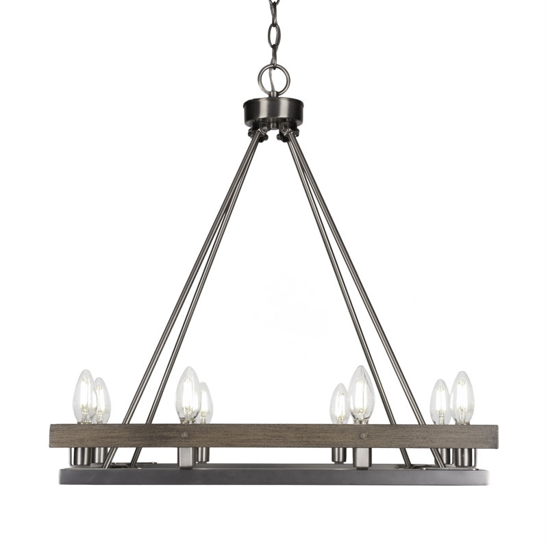 Lustre carré lumineux 8 lumières Belmont