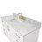 Nobe 48'' Solid Wood Single Bathroom Vanity with 0.75'' Carrara Marble Top-397268568-362971076-398803230
