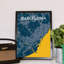 Barcelona City Map - No Frame Print-1815498329