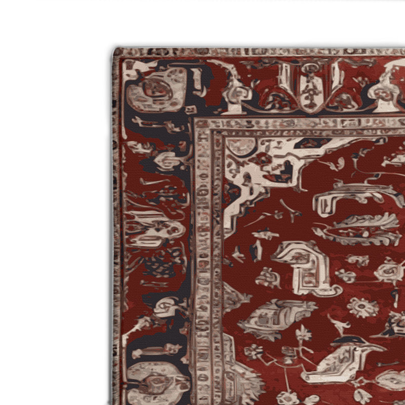 Tapis d'intérieur et d'extérieur brun Persian, Rectangulaire 2 pi x 3 pi
