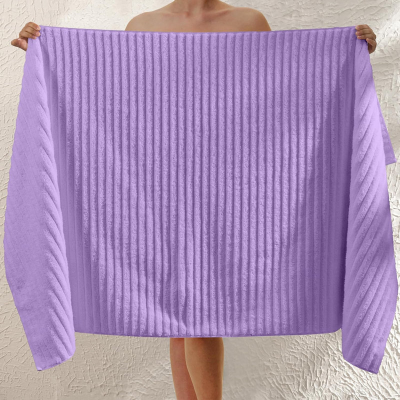 Elegant Comfort 100% Turkish Cotton Viscose Jumbo Bath Towel - Hotel Spa Quality Extra Large 35 X 70 Inch Bath Towel Ultra Soft