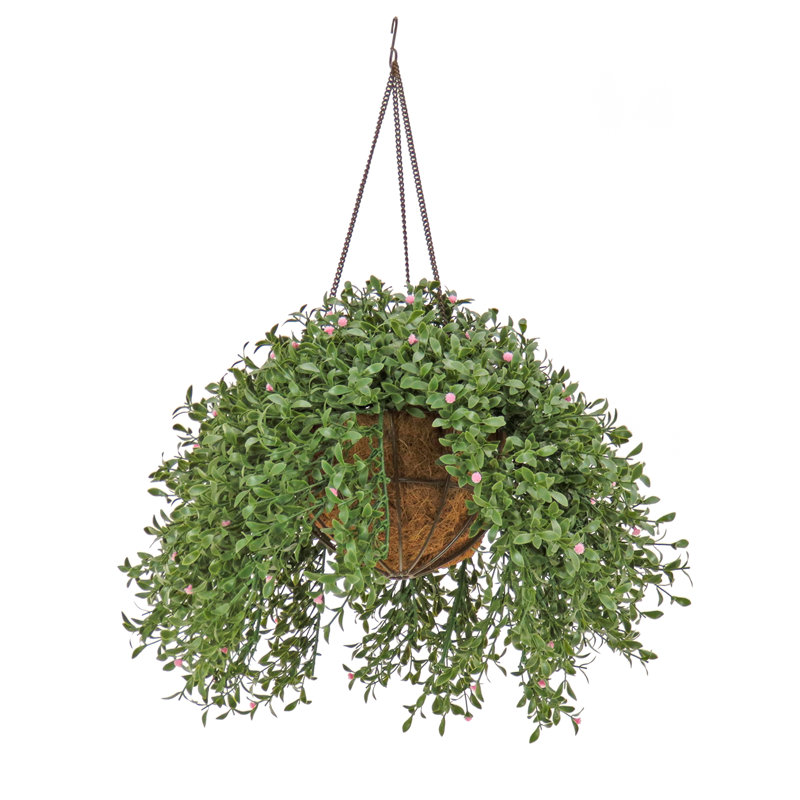 Plante artificielle 18 po dans un panier