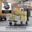 Diable pliable, chariot à bagages robuste de 330 lb, argent