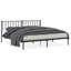Structure de lit en métal avec tête de lit, rangement sous le lit, sans bruit, sans matelas-1329120511-1329120510